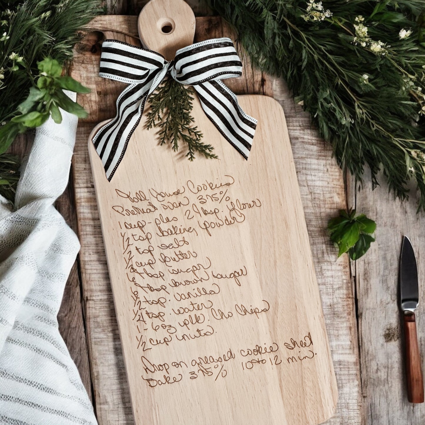 Engraved Recipe Board