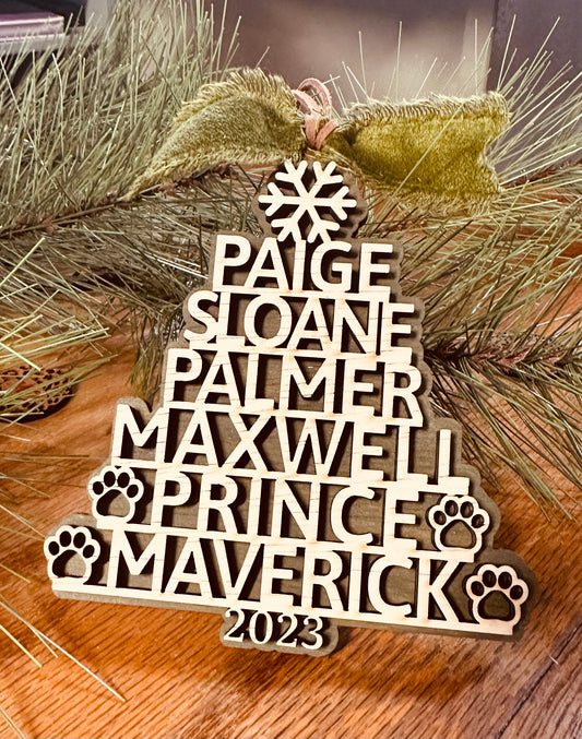 Personalized Name Ornament