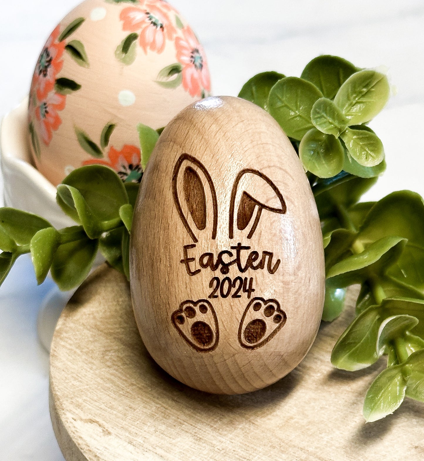 Easter Egg Wood shaker egg personalized Easter Basket gift ne