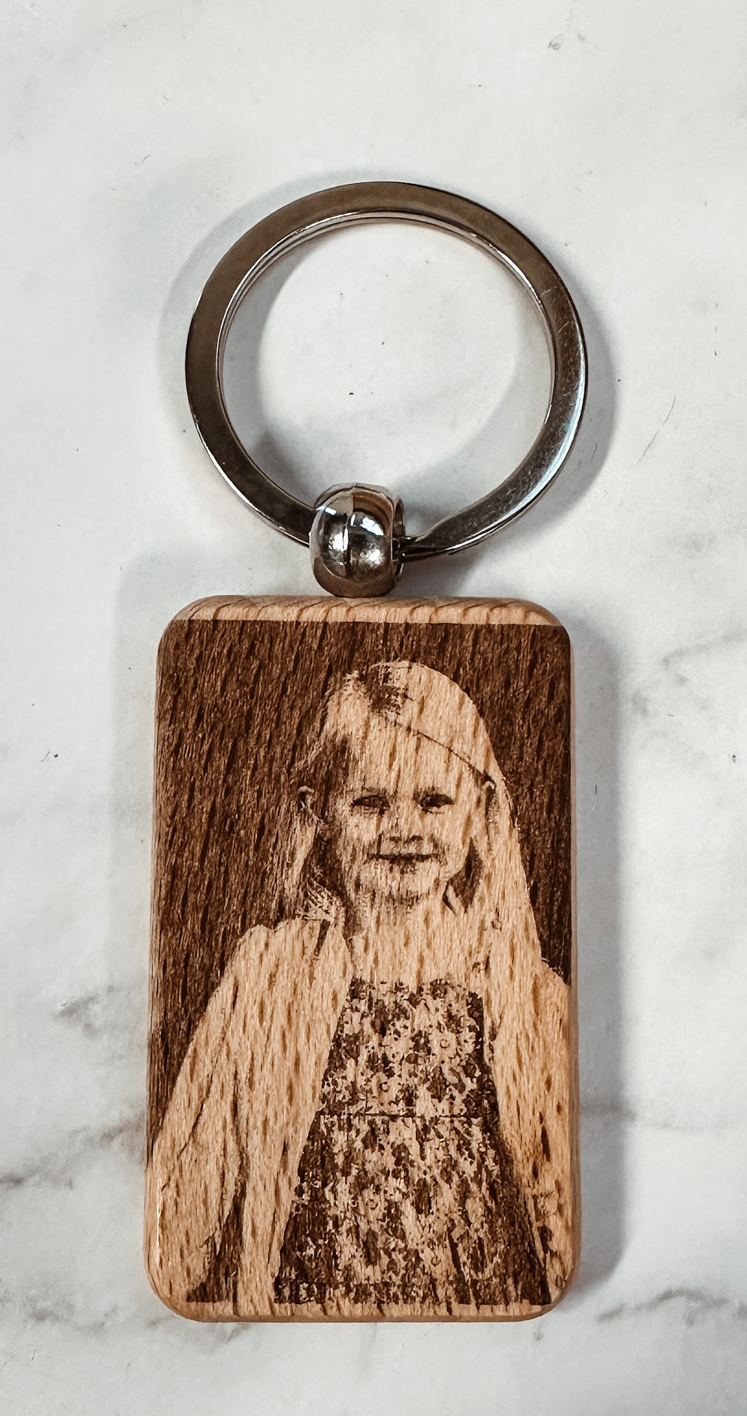 Personalized Wood Keyring