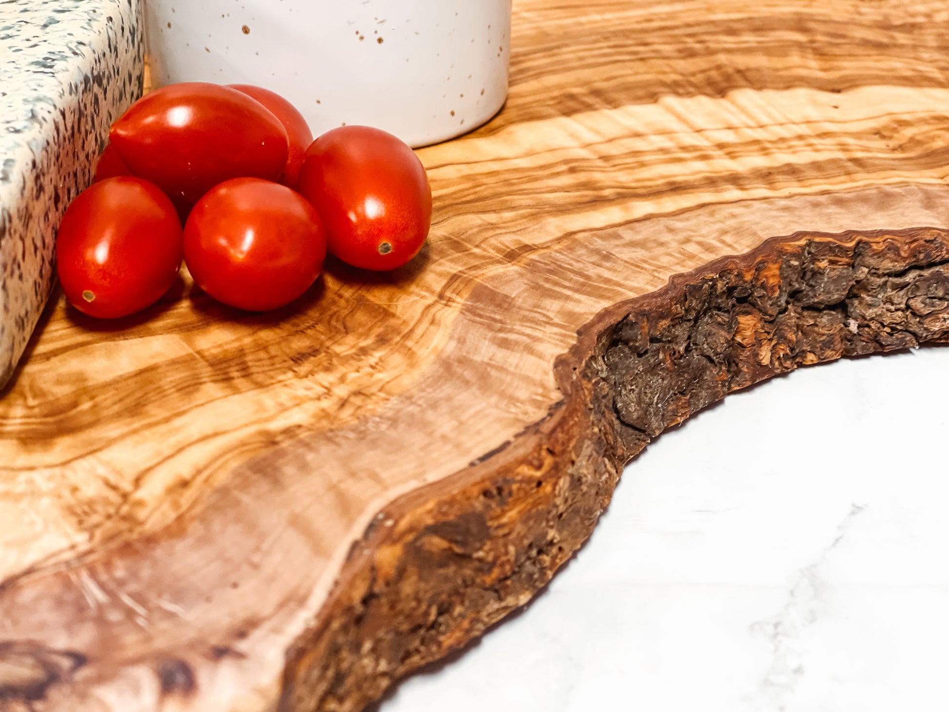 Live Edge Olive Wood Cutting Board