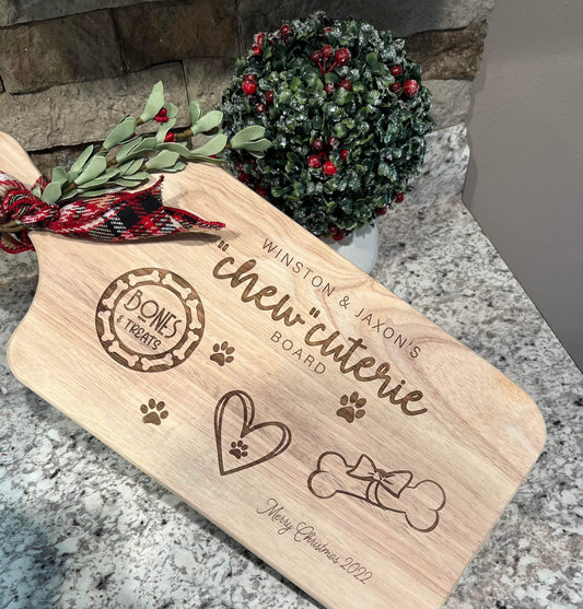 Personalized “chew” cuterie board