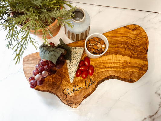 Live Edge Olive Wood Board - Nibble Board