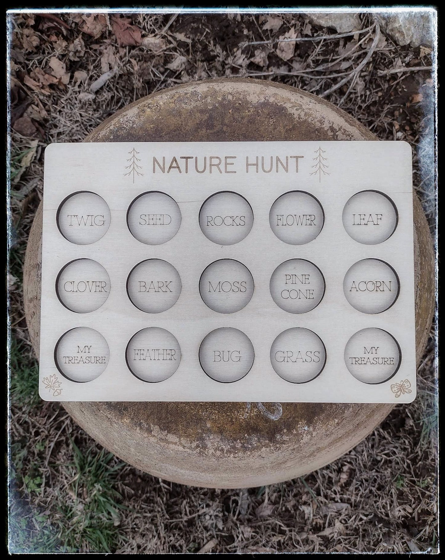 Nature Hunt wood board