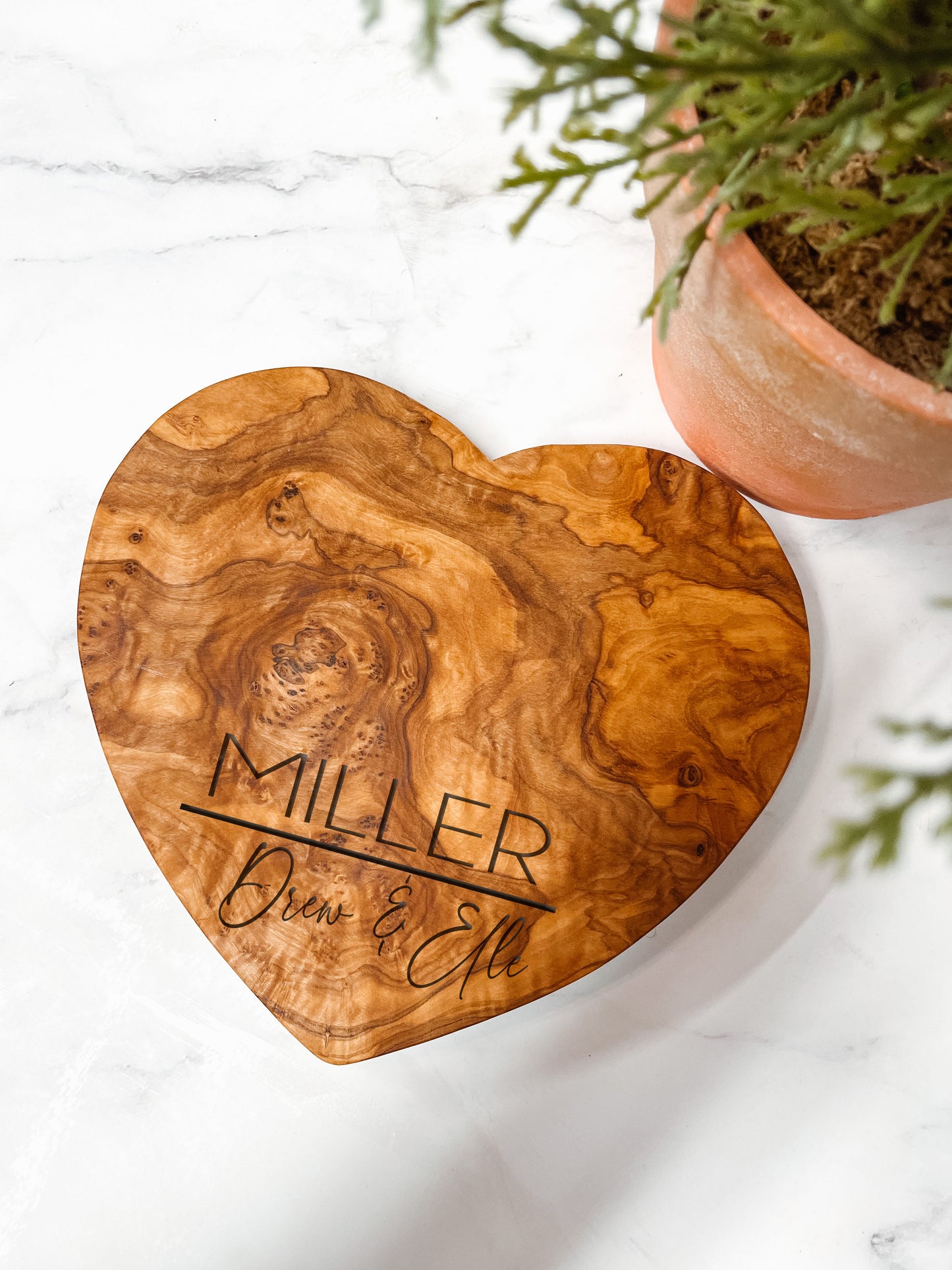 Olive Wood Heart