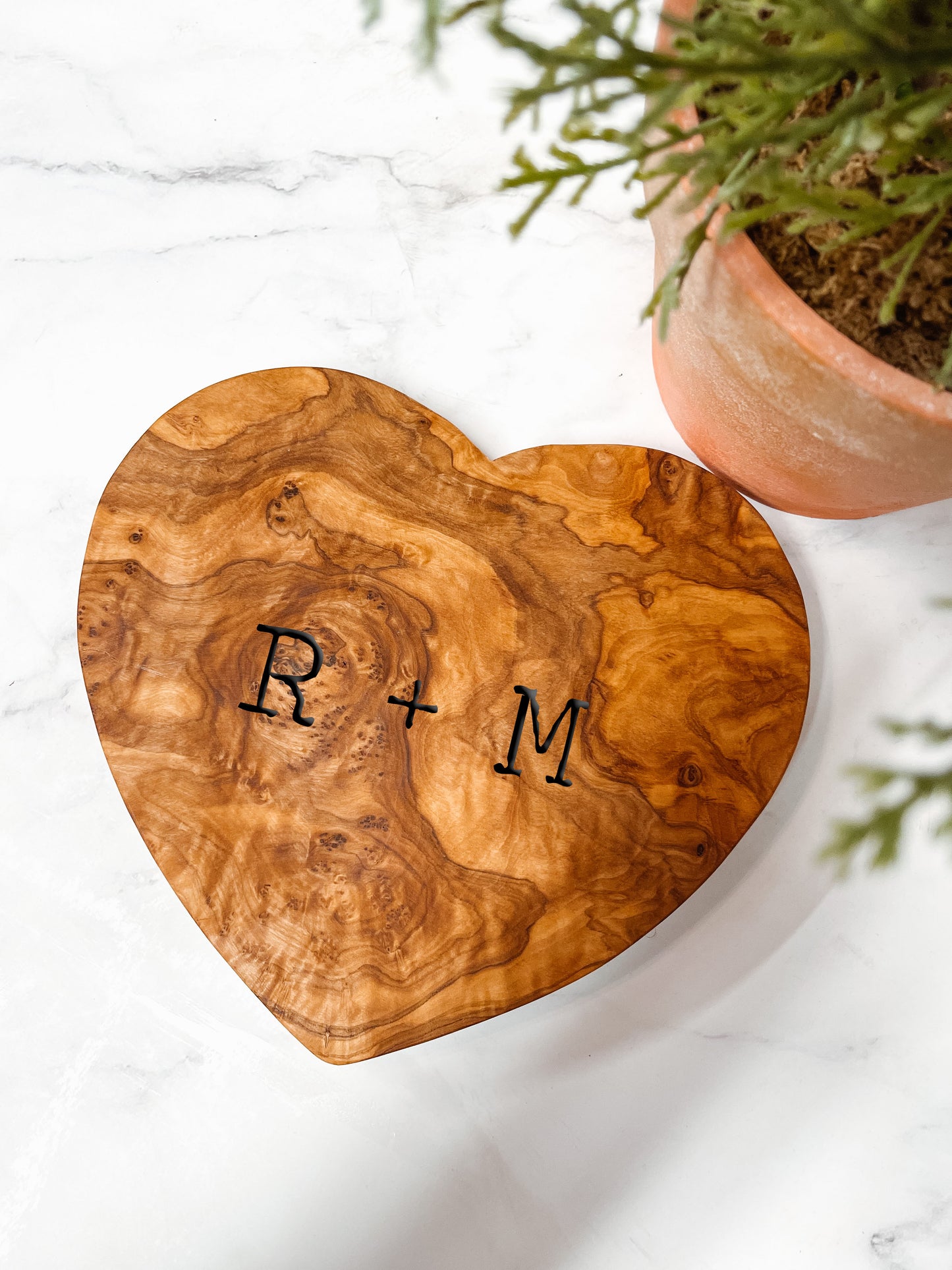 Olive Wood Heart